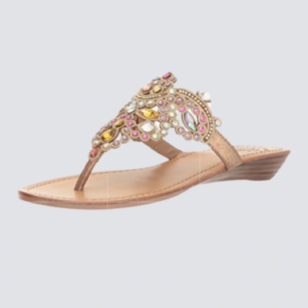 Amee Sandals Thong-style Elegant
Rhinestone Jeweled Embellished Sandals | 6.5 - Picture 10 of 12
